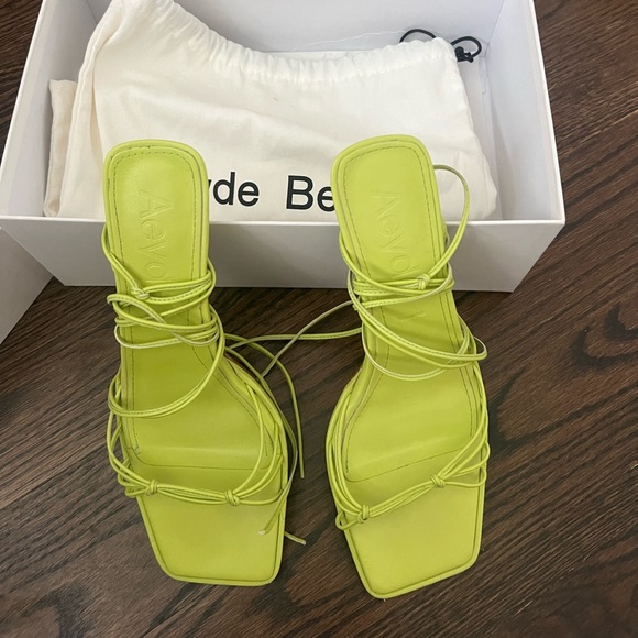 Aeyde Sandals Strappy Mid-Heel Sandals - Picture 1 of 10